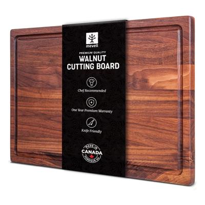 China Viable walnut cutting board by Mevell, handmade in Canada, large wooden cutting board for the kitchen for sale