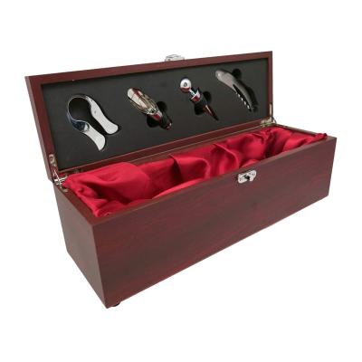 China Handmade Woody Wine Gift Box Set Made To Order Handmade Brown for sale