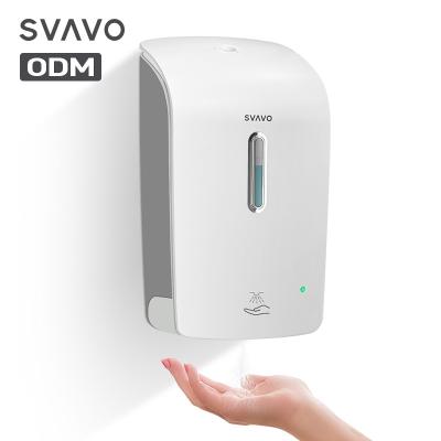 China Foam Soap Dispenser Customized Refillable Plastic AA Sensor Wall Mount Smart Spray Soap Dispenser For Hotel for sale