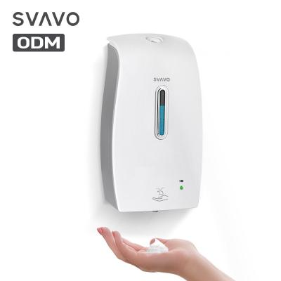 China Foam Refillable Plastic Soap Dispenser Odm Hands White Card Automatic Foam Soap Dispenser For Hotel for sale