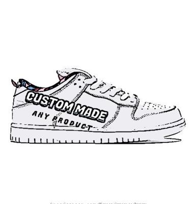 China Rubber Customized High Quality Leather SB Sneakers Mens Basketball Skateboard Shoes for sale