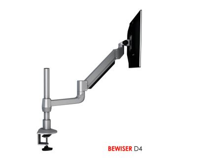 China Computer Desk LCD Post Mount Bracket Folding Table Bracket Computer Monitor Stand (BEWISER D4) for sale