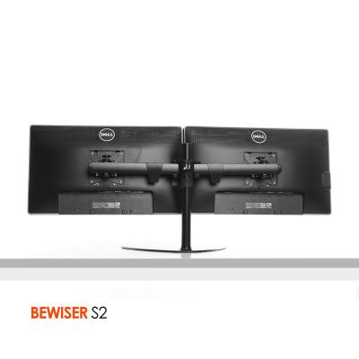 China Desk Dual LCD monitor stand Double lcd holder monitor mount(BEWISER S2) for sale