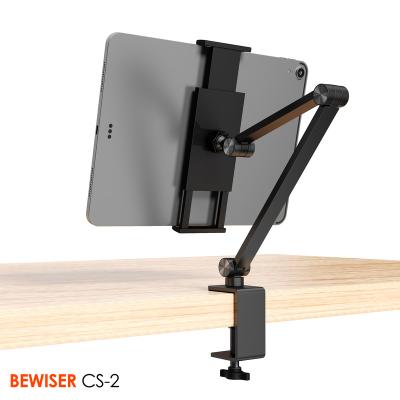 China Adjustable Tablet Stand Holder Phone Tablet Holder Desktop Tablet Stand (BEWISER CS-2) for sale