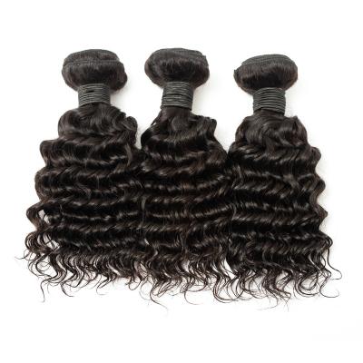 China Raw Remy Hair Cuticle Aligned Bundles Seller, Natural Deep Wave Hair Weaves, Wholesale Raw Virgin Hair Unprocessed A-HB-DW-12-Natural-0-37 for sale