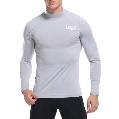 China Breathable Custom Print Full Sleeve Cotton T-shirt Men Gym Plain Raglan Long Sleeve Slim Fit T-Shirt for sale