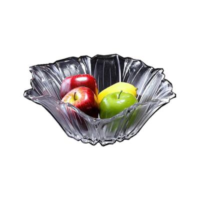 China Best Selling Round Eco-friendly Product Grid Fruit Dish Decoration Glass Fruit Dish Decoration Glass Fruit Dish Living Room Home for sale