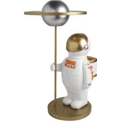 China New Europe Design Astronaut Desktop Decoration Nordic Decorations Resin Soft Crafts For Home Decoration for sale