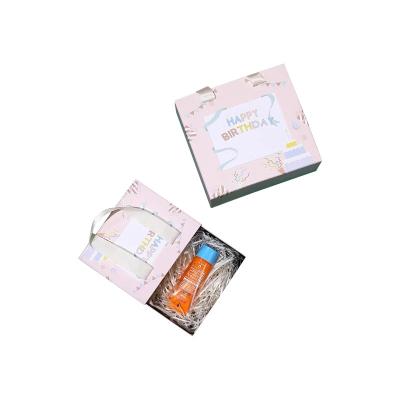 China Recycled Materials Paper Cardboard Cosmetic Gift Packaging Box Luxury Wedding Custom Eco Friendly Clear Magnetic Foldable for sale