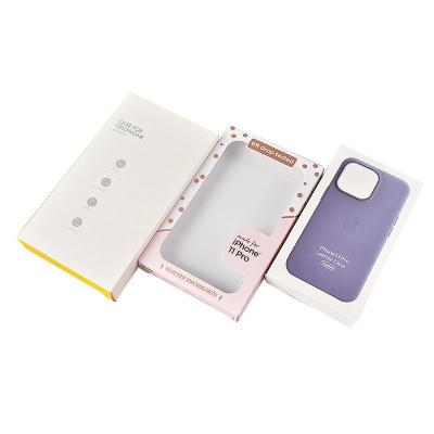 China Recycled Materials New Mobile Phone Screen Protector Toughened Film Packaging Box for sale