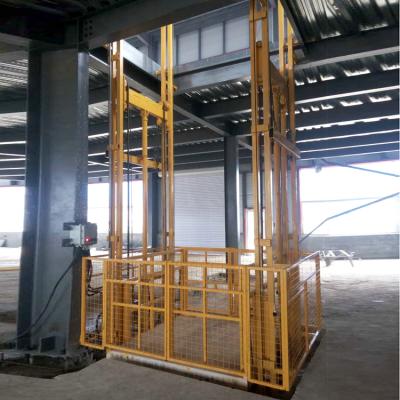 China Hotels Warehouse Elevators Industrial Hydraulic Vertical Cargo Lift Wall Mounted Lift Price for sale