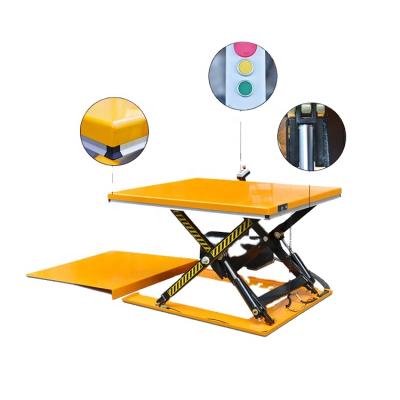 China Garment Shops Wemet Low Profile Hydraulic Lift Table Scissor Table Lift For Sale for sale