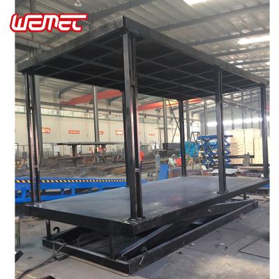 China hot sale car scissor car lift car parking underground garage home use lift 10ton for sale