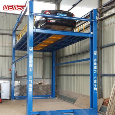 China Building Material Shops Car Lift For Basement Four Post Car Parking Lift For Home Garage for sale