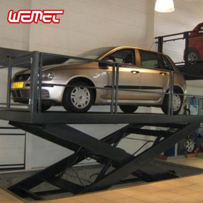 China Outdoor Hydraulic Parking Lift Table Price Car Scissor Lift Goods Lift For Home Garages for sale