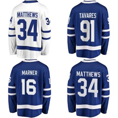 China Shirts & Custom Ice Hockey Jersey Toronto City Tops Stitched Embroidery Mens Custom Royal Maple Leaves Wear for sale