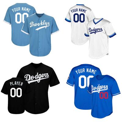 China Breathable Custom Baseball Jersey Embroidery Los Angeles Business Men's Softball Shirts for sale