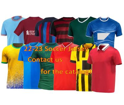 China Shirts & Quick-drying uppers/Manchester breathable quality Thailand new Ronaldo Football Jersey 2022 season for sale