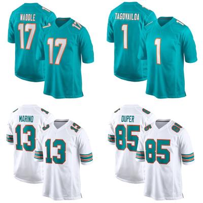 China Custom Breathable Dan Marino Embroidery Miami City American Football Jersey for sale