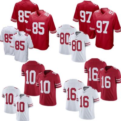 China Wholesale San Francisco City Stitched American Football Wear George Kittle Breathable Jersey for sale