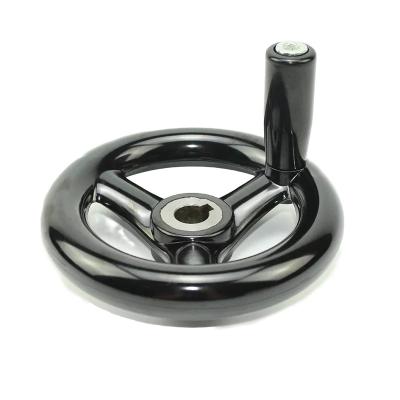 China Solid Bakelite Handwheel With Customized Metal Insert for sale