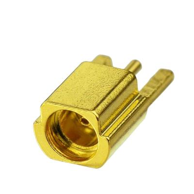 China Factory Price MMCX Straight Type PCB Jack Edge Adapter Mount 3 Pin Female RF Coaxial Connector for sale