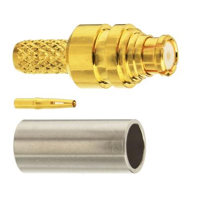 China Straight Straight Type Crimp Female Jack SMP Connector For RG316 Cable for sale