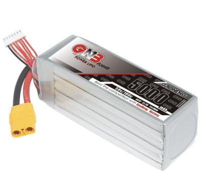 China 5000mah 6S 22.2V 50C 100C XT90 RC LiPo Batería de aire Drone de alta descarga Calificación C en venta