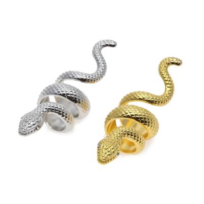 China New Selling Snake Alloy Snake Hot Fashionable Hip Hop Ring Punk Exaggerated Ring For Men And Women for sale