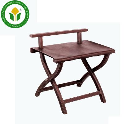 China Modern Hotel Supplies Hotel Luggage Racks Solid Wood Folding Luggage Rack for sale