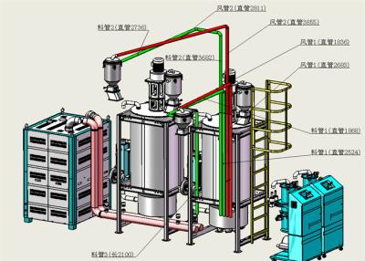 China Varied Installed Power Plastic Dehumidifier With Honeycomb Rotor Moisture Control Te koop