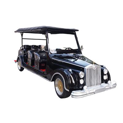 China Factory Direct Low Speed ​​Chinese Electric Classic Car HK-GDA-LY12H 12 Seater Electric Car 4 Wheels for sale