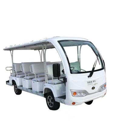 China 14 Passenger Battery Powered Electric Sightseeing Resort Bus For Tourist 14 Seats for sale