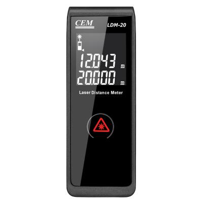 China Best CEM LDM-20 Digital Laser Measuring Distance Meter With Electronic Level 100mmx30mmx22mm for sale