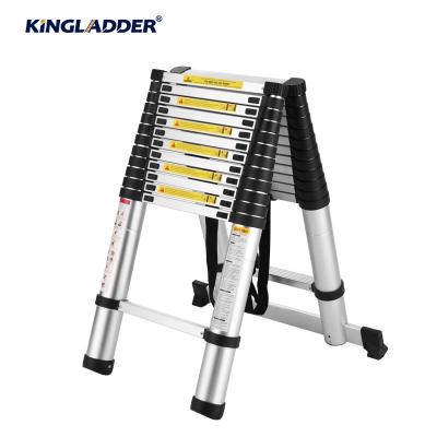 China Folding Ladders Kingladder KT760A 13+13 Steps Telescopic Ladder, 7.6m Household Aluminum Step Ladder for sale