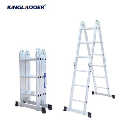 China Aluminum Universal Folding Ladders 4x3 Ladder Hinge Step Ladders Folding Universal Extension for sale