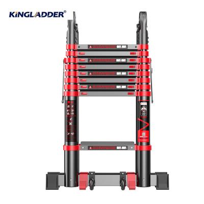 China Folding Ladders Kingladder KT60-28D 5.6M Aluminum Multipurpose Telescopic Folding Step Ladders for sale