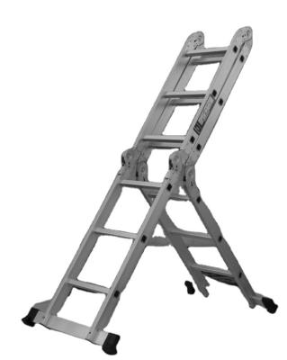 China Folding Ladders High Quality Good Prices Aluminum Alloy Folding Universal Aluminum Telescoping Ladder for sale