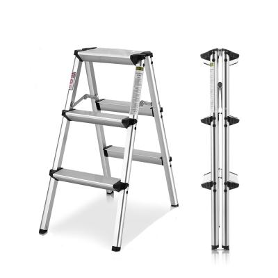 China Folding Ladders Kingladder KHF202 Aluminum Household Sneaks Ladder Folding Ladder Chair for sale