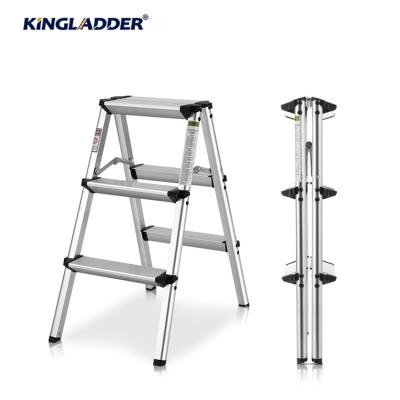 China Hot Selling Japanese Style Plastic Folding Ladders Direct Durable Safety Plastic Folding Aluminum Step Ladder For Supermarket Home Bu 1 for sale