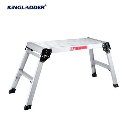 China Folding Ladders Kingladder KW101 Work Platform Ladder Quality One Step Aluminum Portable Ladder for sale