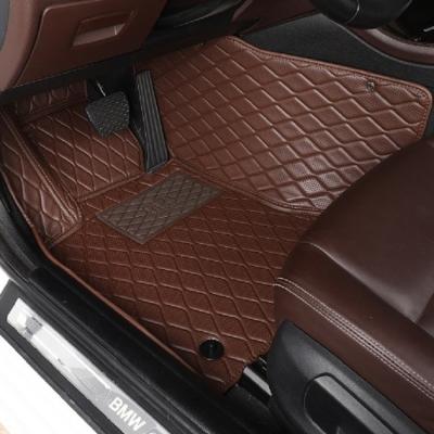 China Durable Protector Easy Cleaned PVC 7d Car Accessories Waterproof Leather Carpet Mat 3 Pieces Car Mats for sale