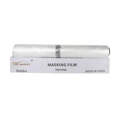 China Disposable Water Soluble Car Paint Protect Film Plastic Masking Sheets For Spray Paint for sale