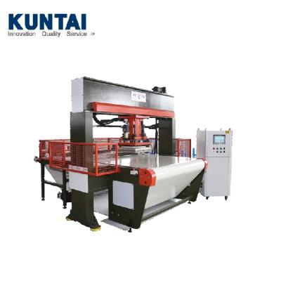 China CLOTHING Precise 4 Column Hydraulic Roll Press Die Cutting/Cutting Leather Die Press/Hydraulic Moving Head Cutting Press Machine for sale