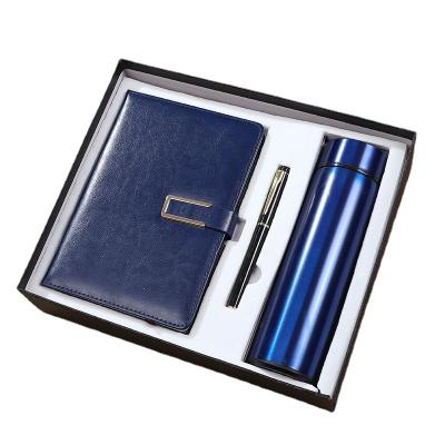 China Eco-Friendly Paper Notebook Gift Set with Customizable Pen and Bottle, Customized Hardcover Journals Logo Notebook, Diary Notebook for sale