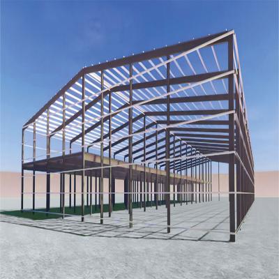 China Custom Warehouse Workhouse Steel Structure Building Shed with Customized Color Design for sale