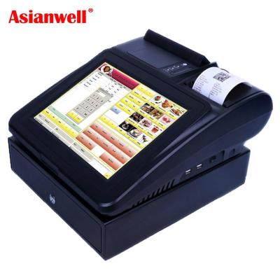 China AW-I5 high quality 500gb touch hdd pos terminal 3g systems 12/17 inch touch system/pos/pos machine all in one with printer 12