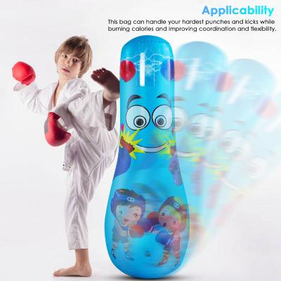 China PVC Inflatable Training Sandbag Boxing Rack Fitness For Kids Relax Exercise Punching Bag for sale