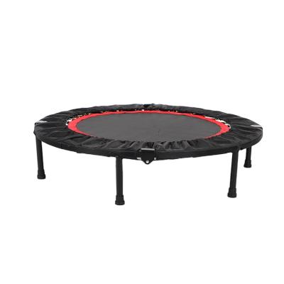 China Without protective net directly supply hot sale high quality children's exercise 36 inch mini fitness rebound foldable trampoline with armrests for sale