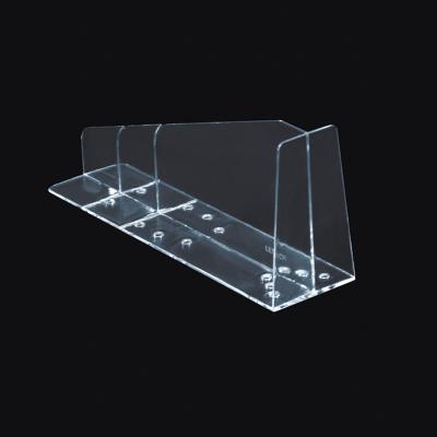 China Display Management Products Supermarket Retail Display T Shape Plastic Free Standing Dividers Shelf Divider for sale